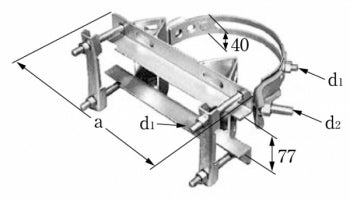SABD-12S-DW|自在アームタイレスバンド 120〜150φ 幅40ミリ