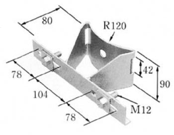 TRS-A|変圧器支持金具 R120 3BD-HD用