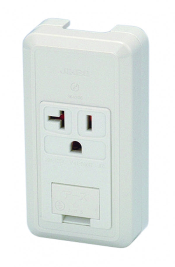 CS-ITGE-PW|露出形アースターミナル付接地15A・20A共用コンセント 15A・20A共用 E付 PW色