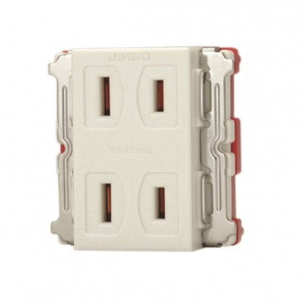 EG-55-PW|ダブルコンセント 2コモジュール 2コモジュール