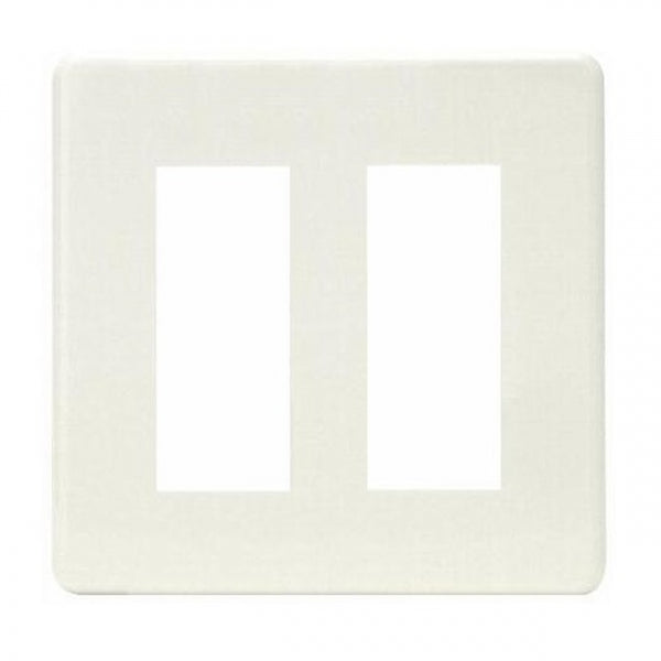 HBP-3U-2-PW|ホームエレガンスプレート 2連用 ピュアホワイト