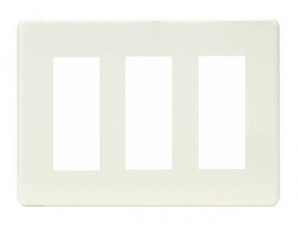 HBP-3U-3-PW|ホームエレガンスプレート 3連用 ピュアホワイト