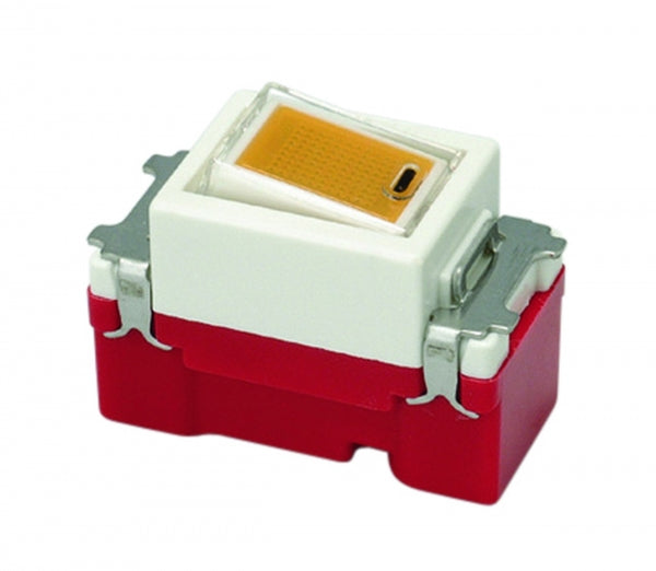 JEC-BN-1MGR-PW|ガイド用埋込オーロラマークスイッチ 片切 ガイド用 片切