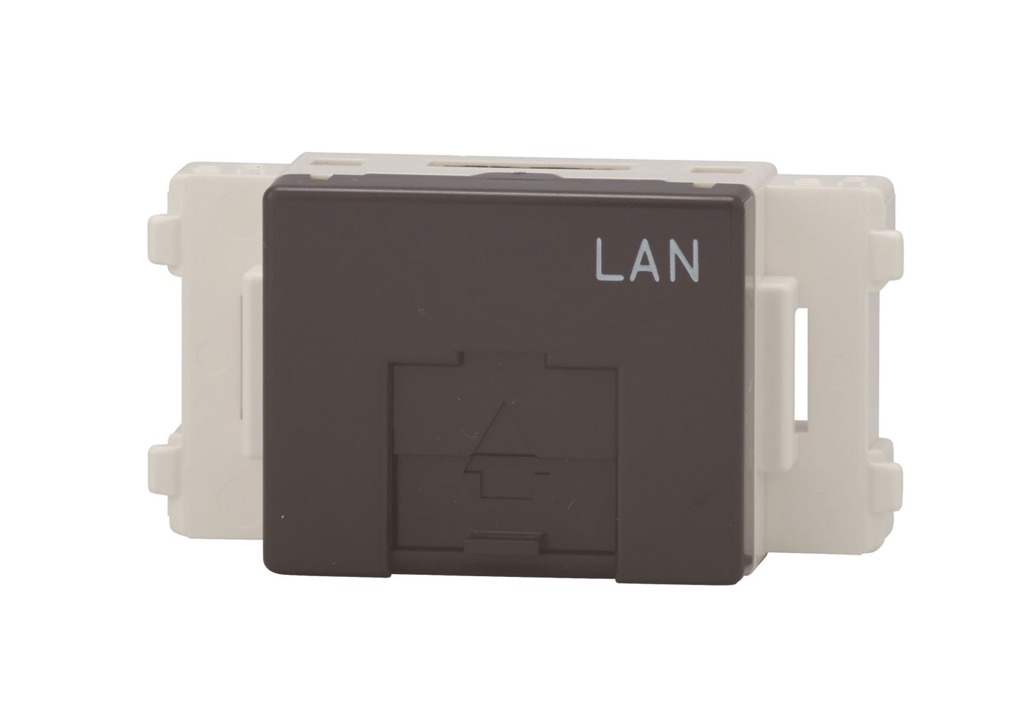 JEC-BN-LW5EL-SB|埋込モジュラージャック 8極8心Cat5e (SB色) LAN文字入り 8極8心CAT5E LAN文字入