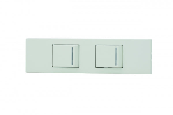 KAG-2536|NKシリーズ家具・機器用3路+3路ガイドランプ付き
スイッチセット (PW色) 家具・機器用 ガイドランプ付 PW色