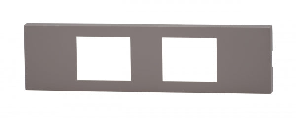 NKPN-2UP-SG|NKシリーズ家具・機器用プレート 2個口 (SG色) NKシリーズ ソリッドグレー