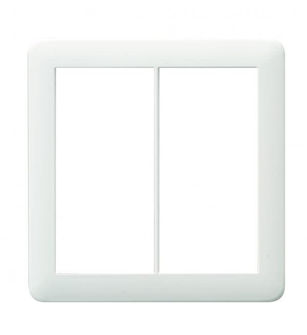 NWP-2|Jワイドスリム スイッチプレート 2連用 (PW) 2連用 Jワイドスリム