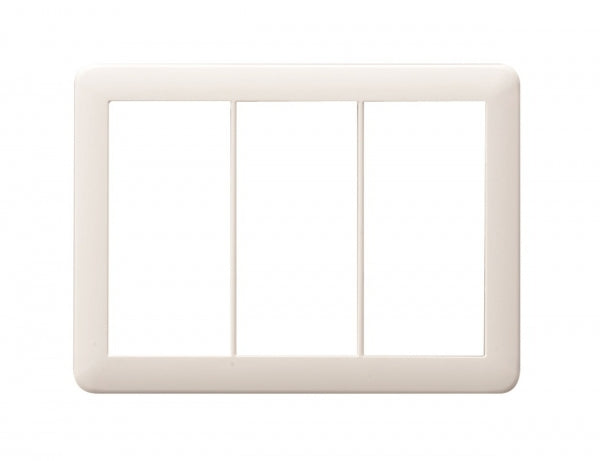 NWP-3|Jワイドスリム スイッチプレート 3連用 (PW) 3連用 Jワイドスリム