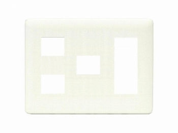 WJD-213|2ピースコンセントプレート 3連用 6個口