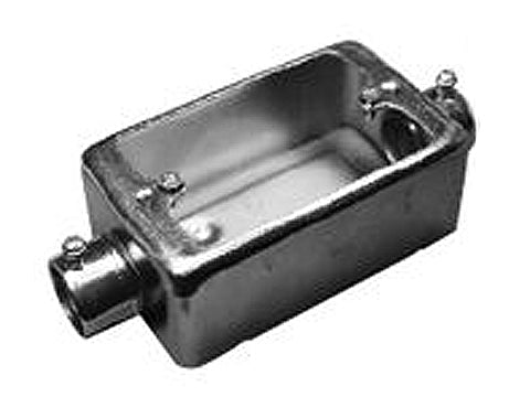 NK311SS|ネジナシ露出スイッチBOX 1個用直線2方出 31 鋼板製