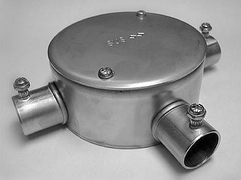 SNM193|ネジナシ丸型露出ボックス