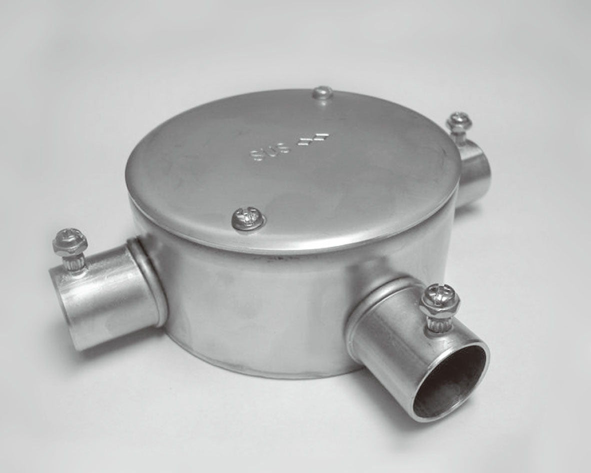 SNM25S|ネジナシ丸型露出ボックス