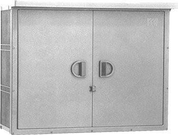 PYB557022WC|プラスチックボックス 屋外 550×700×220 両開