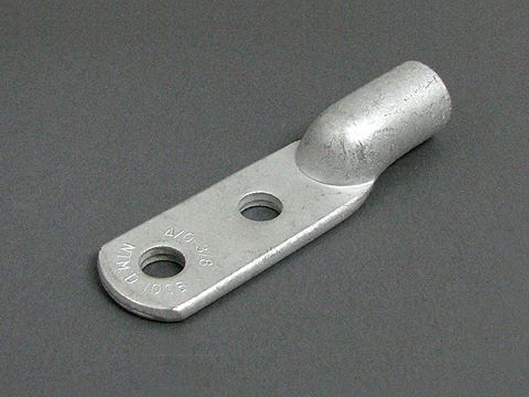 D 200B|圧着銅管端子D型 穴アリ D-200B