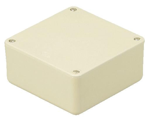 4B50JHW|ビニール露出用四角ボックス 浅形 アイボリー