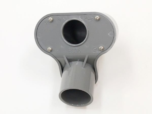 EC28SGHW|VE エントランスキャップ 1つ穴 28グレー(HIタイプ)