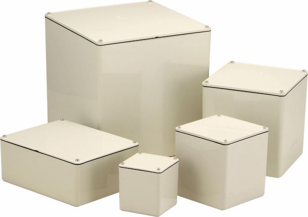 PB101075BJHW|塩ビ平防水プルボックス 100-100-75 アイボリー