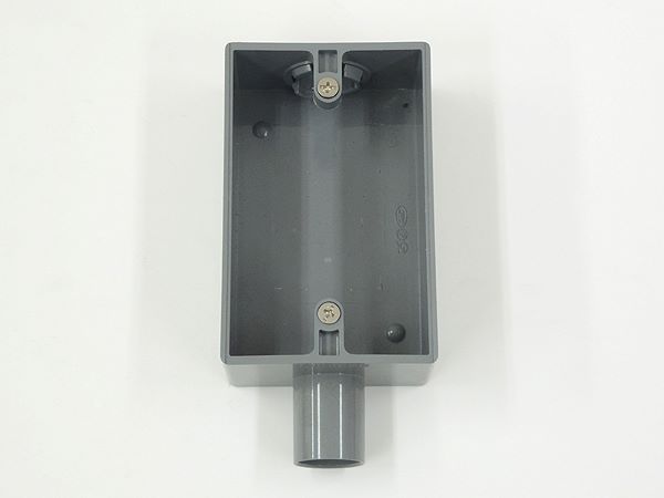 SW1161ZGHW|カチコネ 露出スイッチBOX 1方出16グレー(HIタイプ)