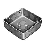 DS38446｜大四角アウトレットボックス 大浅型 C25三ツ穴 – 電材Days