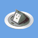 DU1102HT|F型アップコンセント