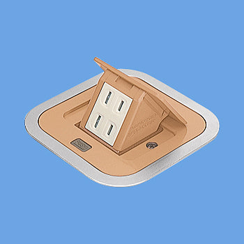 DU1300F|住宅用F型アップコン角型 2コ口 ナチュラルバーチ