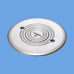 DUK7003|フロアプレートシルバー丸型