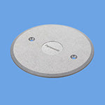 DUK7004|フロアプレートシルバー丸型