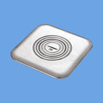 DUK7102|フロアプレートシルバー角型