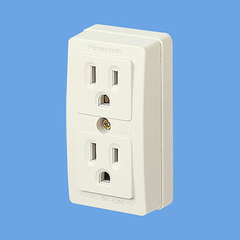 WK3004W|接地露出角型Wコンセント