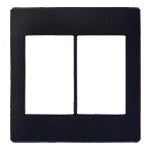 WTA7102BK|アドバンス スイッチプレート 2連用(マットブラック)