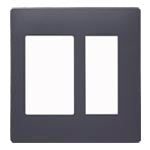 WTA7312HK|アドバンス 簡易耐火スイッチ+コンセントプレート 2連用(マットグレー)