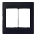 WTA7326BK|アドバンス 簡易耐火スイッチプレート 2連用(マットブラック)