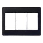 WTA7339BK|アドバンス 簡易耐火スイッチプレート 3連用(マットブラック)