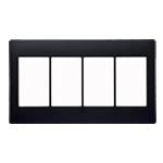 WTA7342BK|アドバンス 簡易耐火スイッチプレート 4連用(マットブラック)