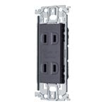 WTL13523HK|アドバンス 埋込扉付ダブルコンセント(グレー)