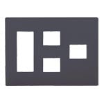 WTL7086HK|アドバンスコンセントプレート6コ用(3+2+1)(マットグレー)