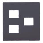 WTL7773HK|アドバンス簡易耐火コンセントプレート3コ用(マットグレー)