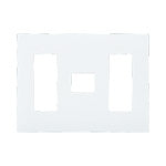 WTL7777WK|アドバンス簡易耐火コンセントプレート7コ用(3+1+3)(マットホワイト)