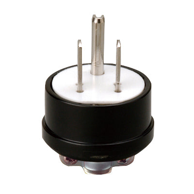 ME2592|15A 125V 接地プラグ (黒) 15A 125V (グリップ付)