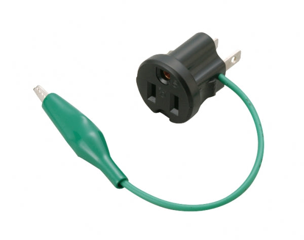 ME2985T1|接地アダプターB形 15A 125V アースクリップ付