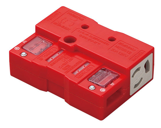 ME8612R|アクセスフロア用コンセントII型 20A 125V 2個口 赤
