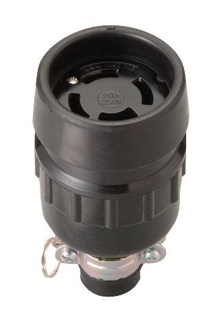 MH2634|20A引掛防水コネクタ ボデー 接地3P 20A 250V