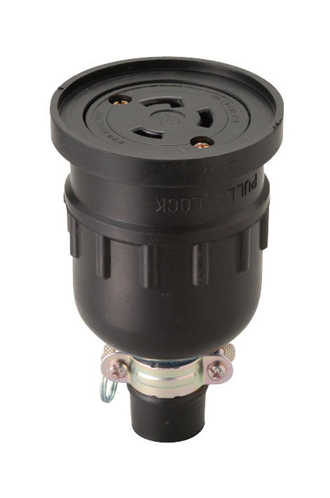 MH2637|引掛防水コネクタ ボデー 接地2P 30A 250V (L6-30R 準拠)