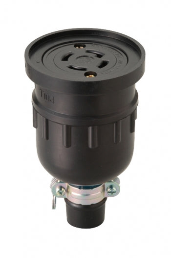 MH2638|接地3P 30A 引掛防水コネクタ ボデー 30A 250V (L15-30R 準拠)