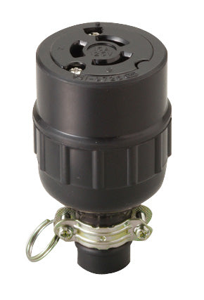 MH2650|15A引掛ゴムコネクタ ボデー 接地2P 15A 125V