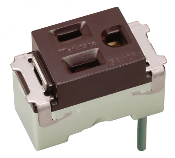 ML1214C-1|ML接地コンセント チョコ 15A 125V 接地リード線付