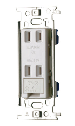 ML1257W|ML ET付Wコンセント 15A 125V カバー付