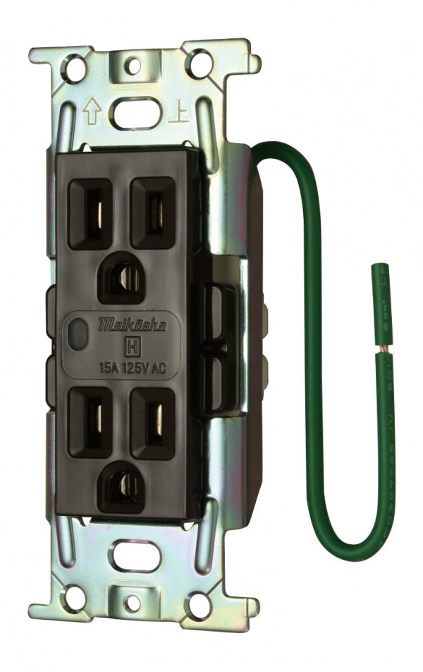 ML1272T3C|ML医用接地埋込WコンC形 15A 125V 表示ランプ付 チョコ