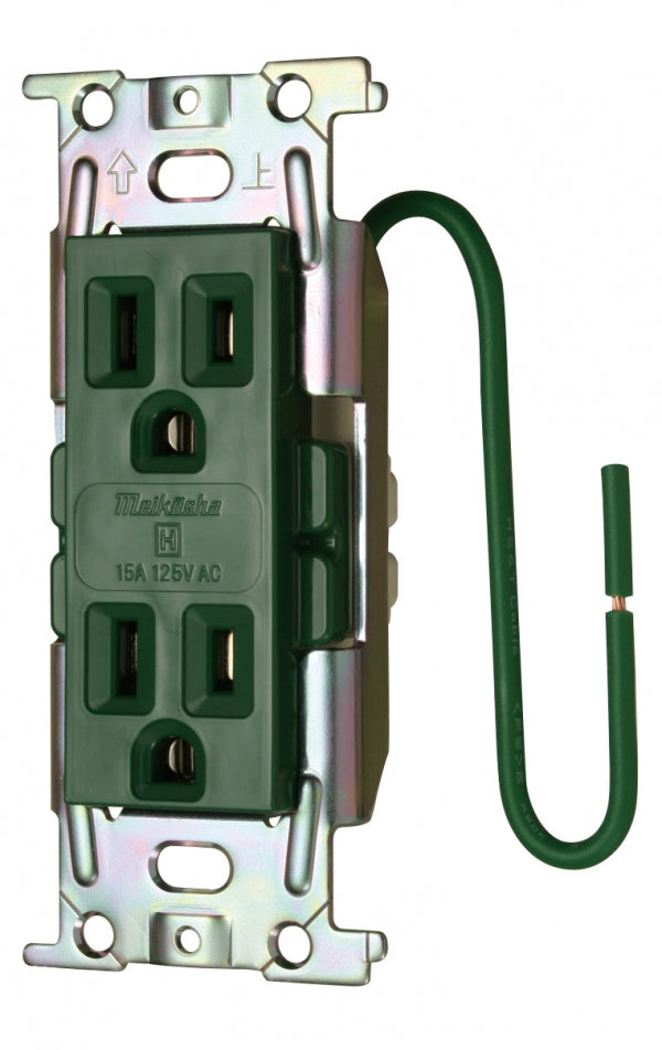 ML1282T3M|ML医用接地埋込WコンC形 15A 125V 緑