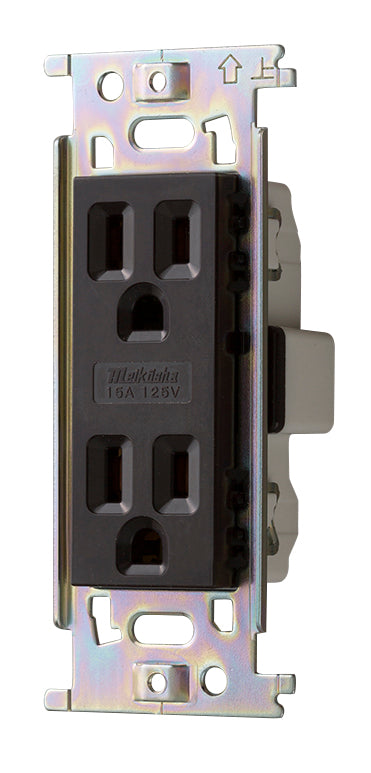 ML1287C|ML接地Wコンセント B形 チョコ 15A 125V